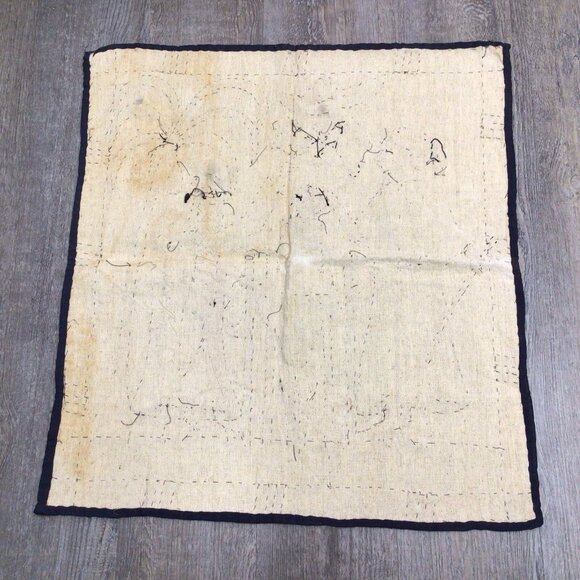 Egyptian Wall Hanging Hand Sewn Applique Textile Art Stitched Vintage - Picture 7 of 10